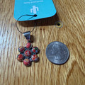 Spiny Oyster Sterling Silver Flower Cluster Pendant