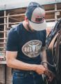 Red Dirt Hat Co. Adult Vintage Black Steer Clear Tee RDHC-T-195