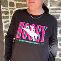 Hooey Ladies Black Wild Ride Long Sleeve Graphic Tee HT2695BK