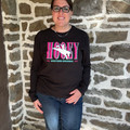 Hooey Ladies Black Wild Ride Long Sleeve Graphic Tee HT2695BK