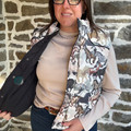Hooey Ladies Cassidy Quilted Reversible Horse Print Vest HV2603DKCH