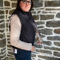 Hooey Ladies Cassidy Quilted Reversible Horse Print Vest HV2603DKCH