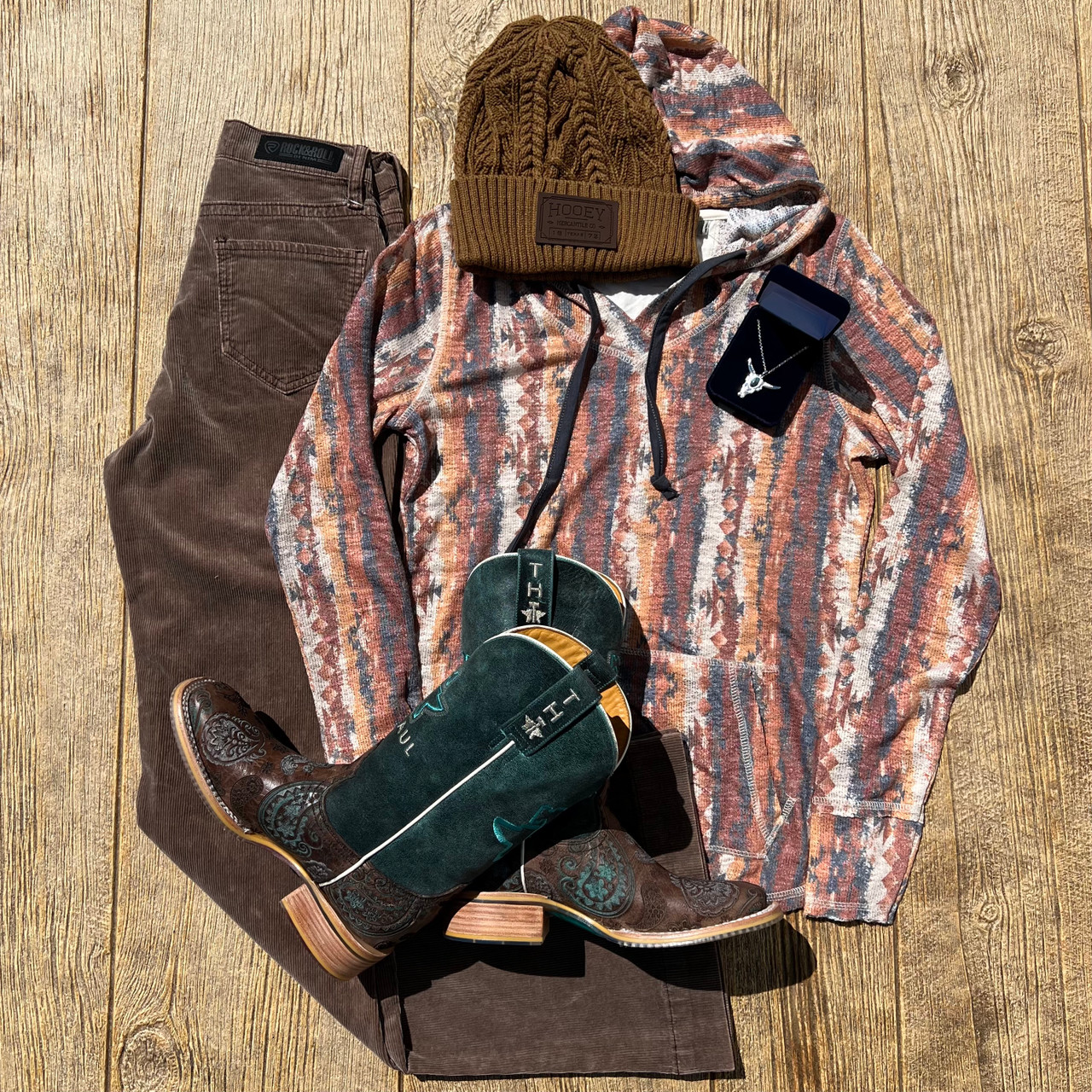 Tin Haul Women's Paisley Breeze Mandala Sole Square Toe Boot