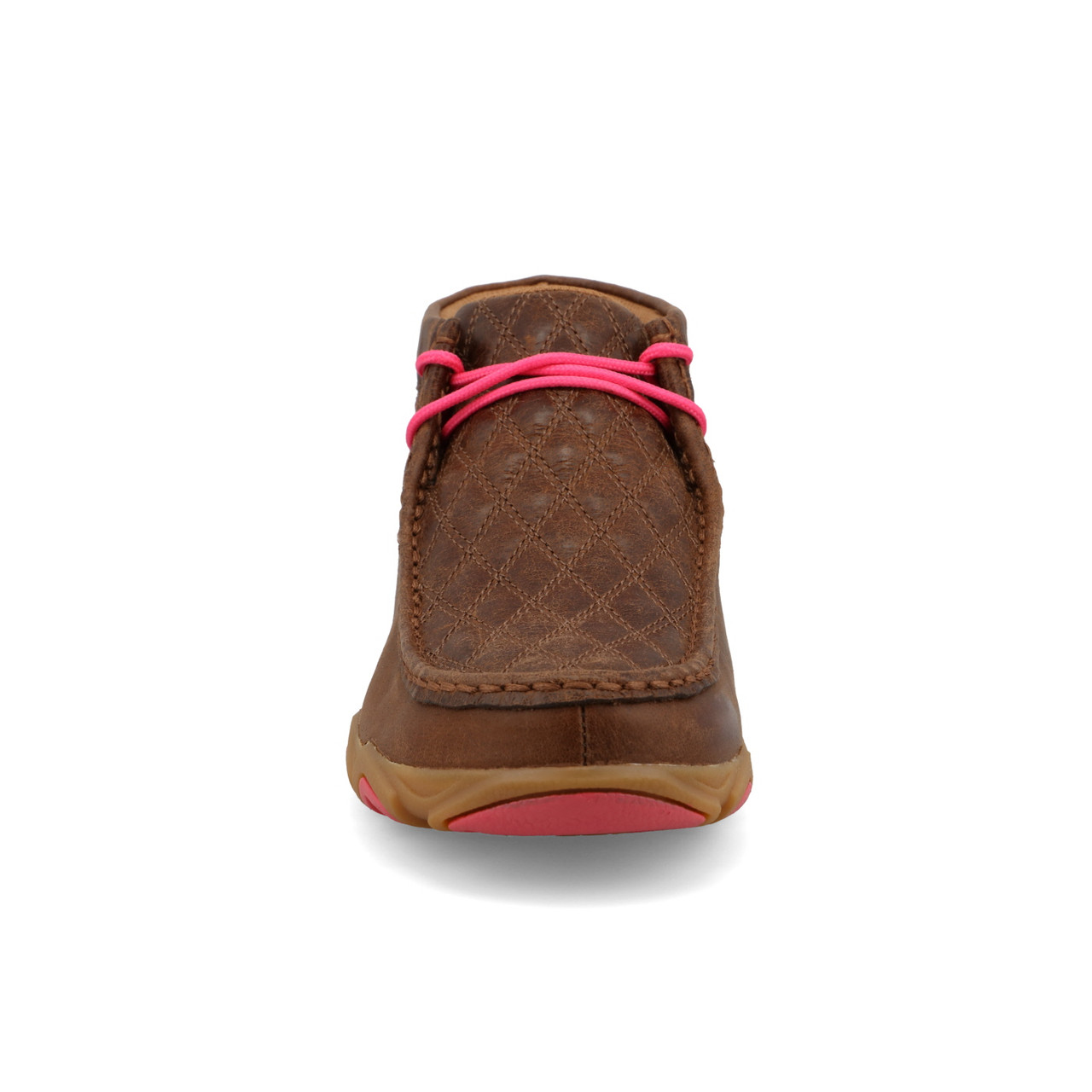 Twisted X Women's Dark Tan and Pink Chukka Driving Moc WDMX004