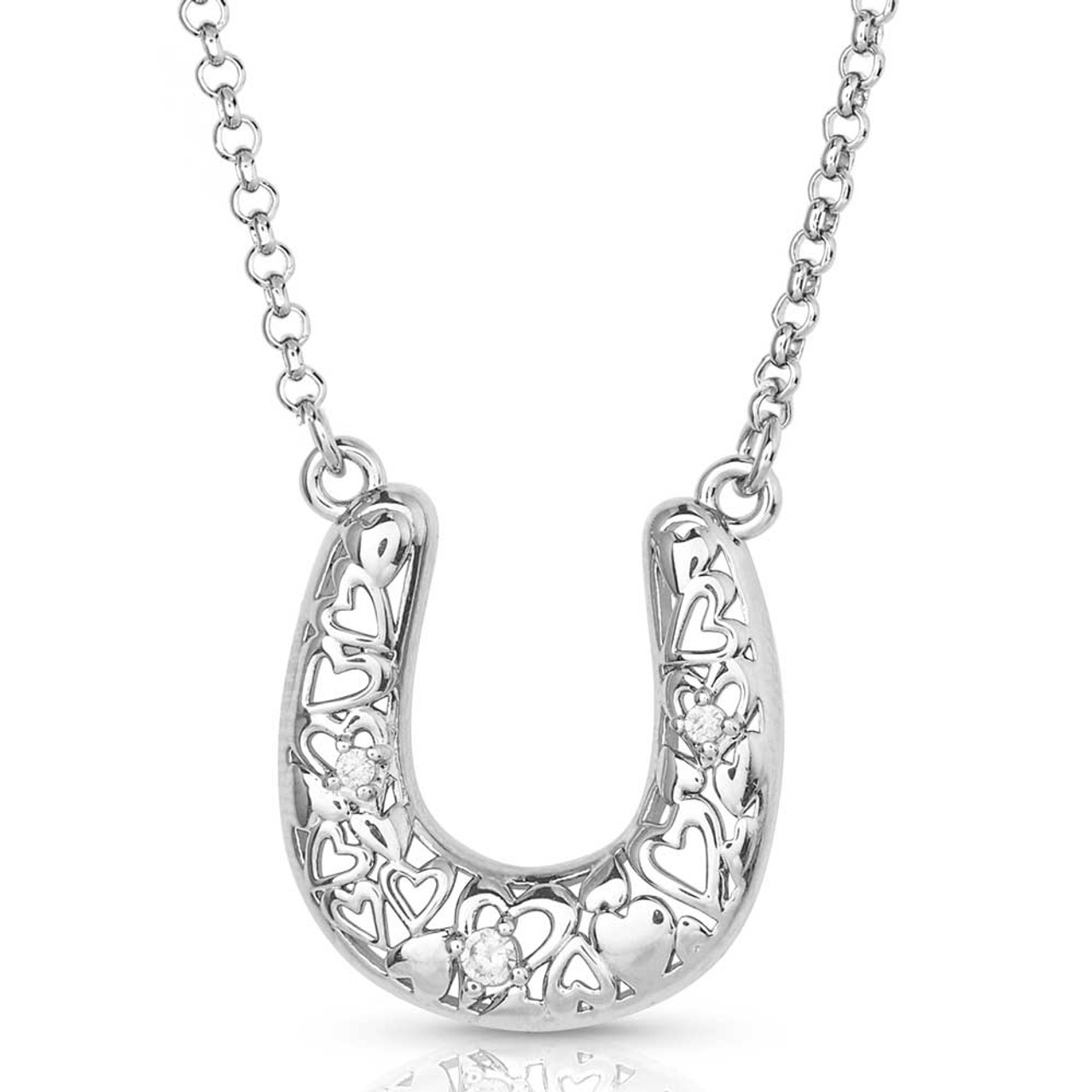 Lucky Horseshoe Necklace – Lucky Bee Jewelry