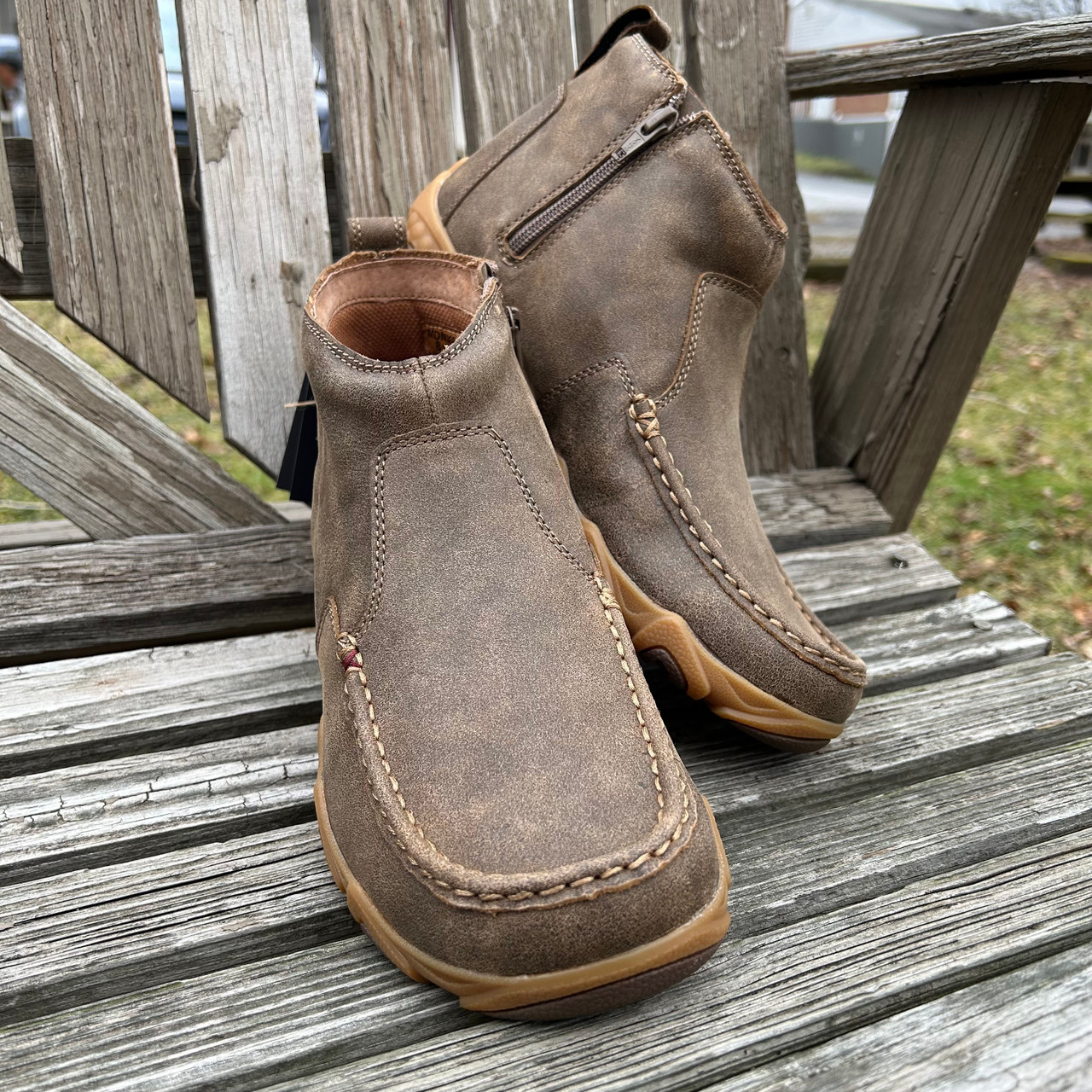 Twisted X Men's Chelsea Bomber Driving Moc MDMX003 - Stockyard Style