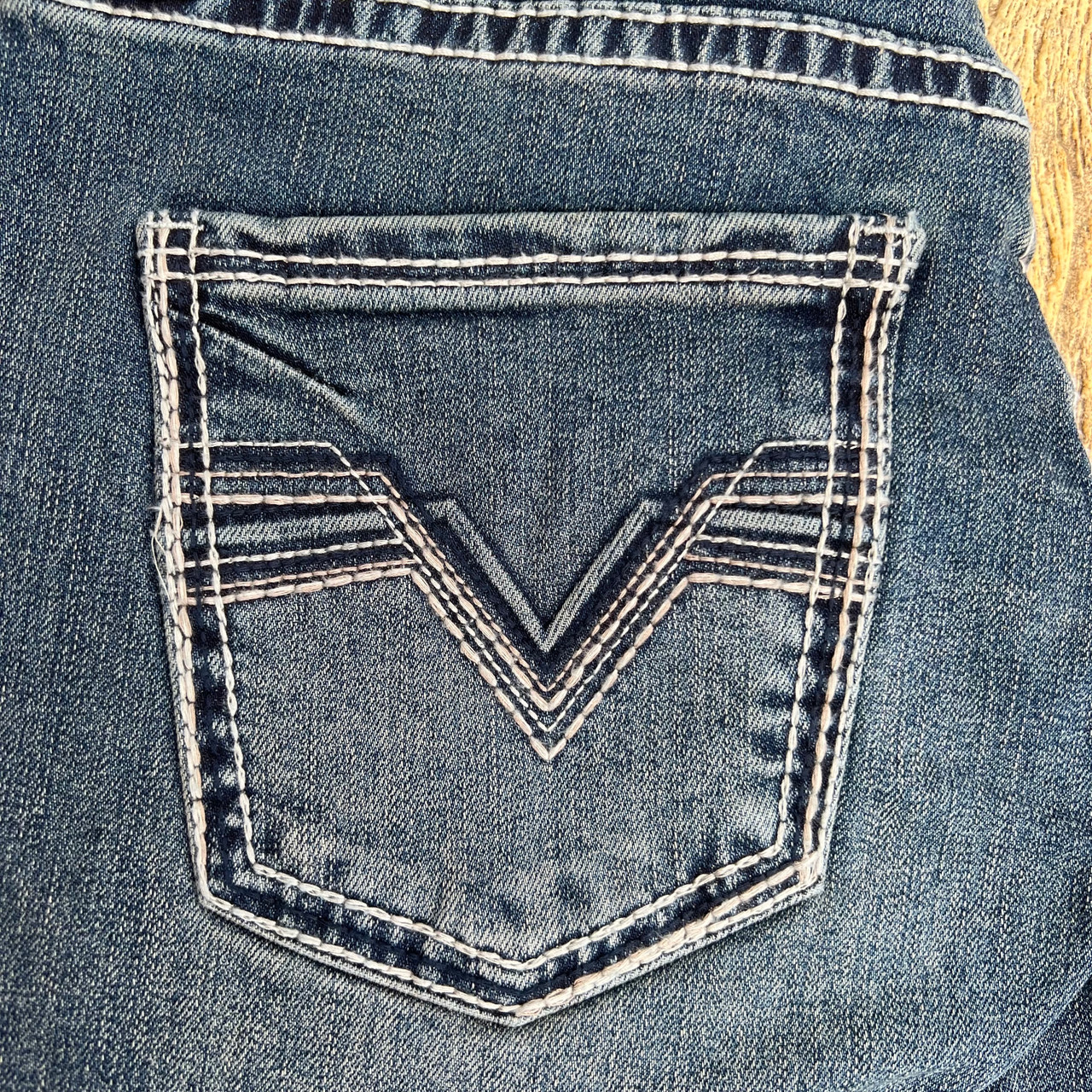 Rock & Roll Men's Medium Vintage Two Tone Stitch Double