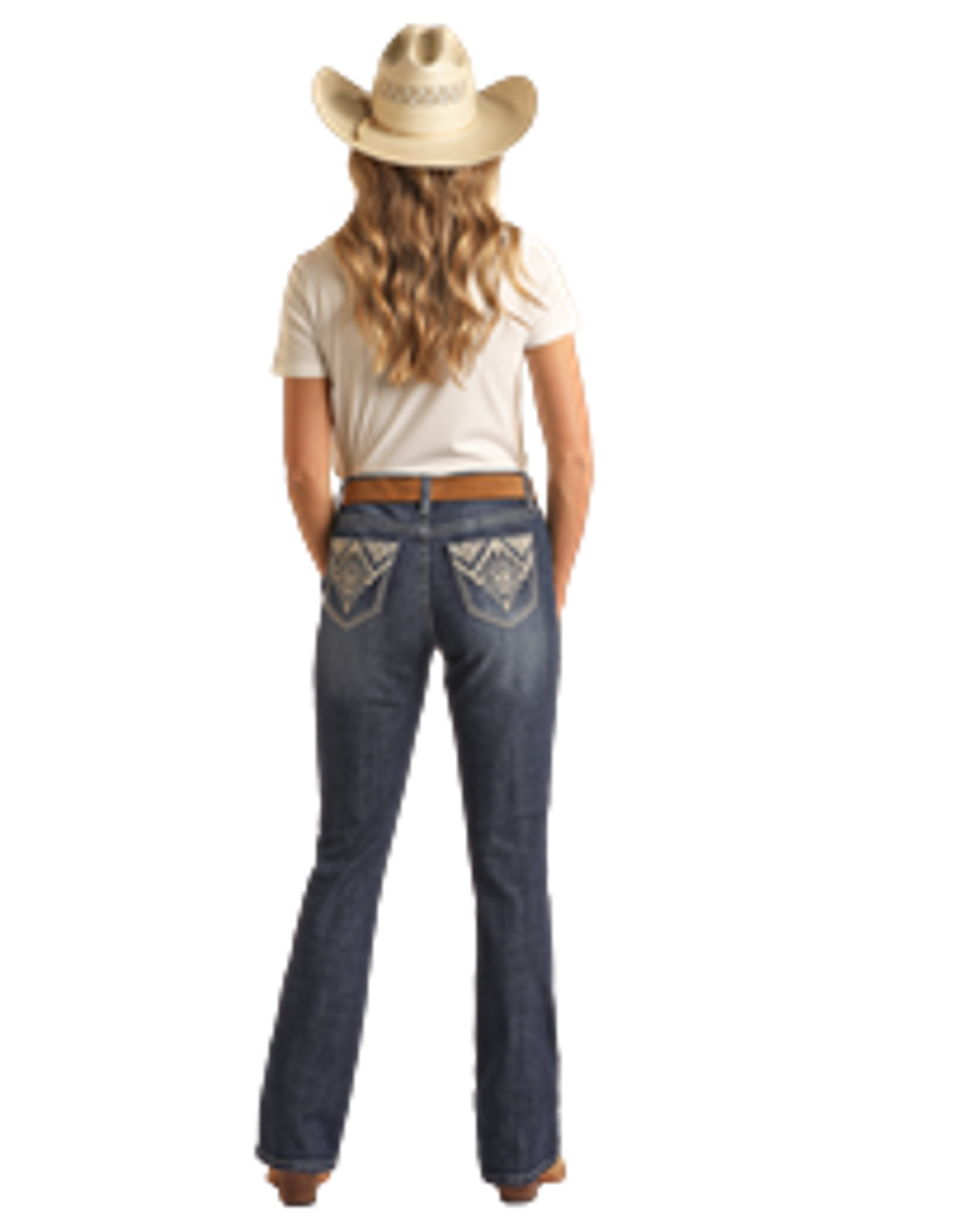 BOTTEGAVENETAジェメッリ バイカラータータンチェック795031 Rock & Roll Ladies Dark Vintage Aztec Embroidered High Rise