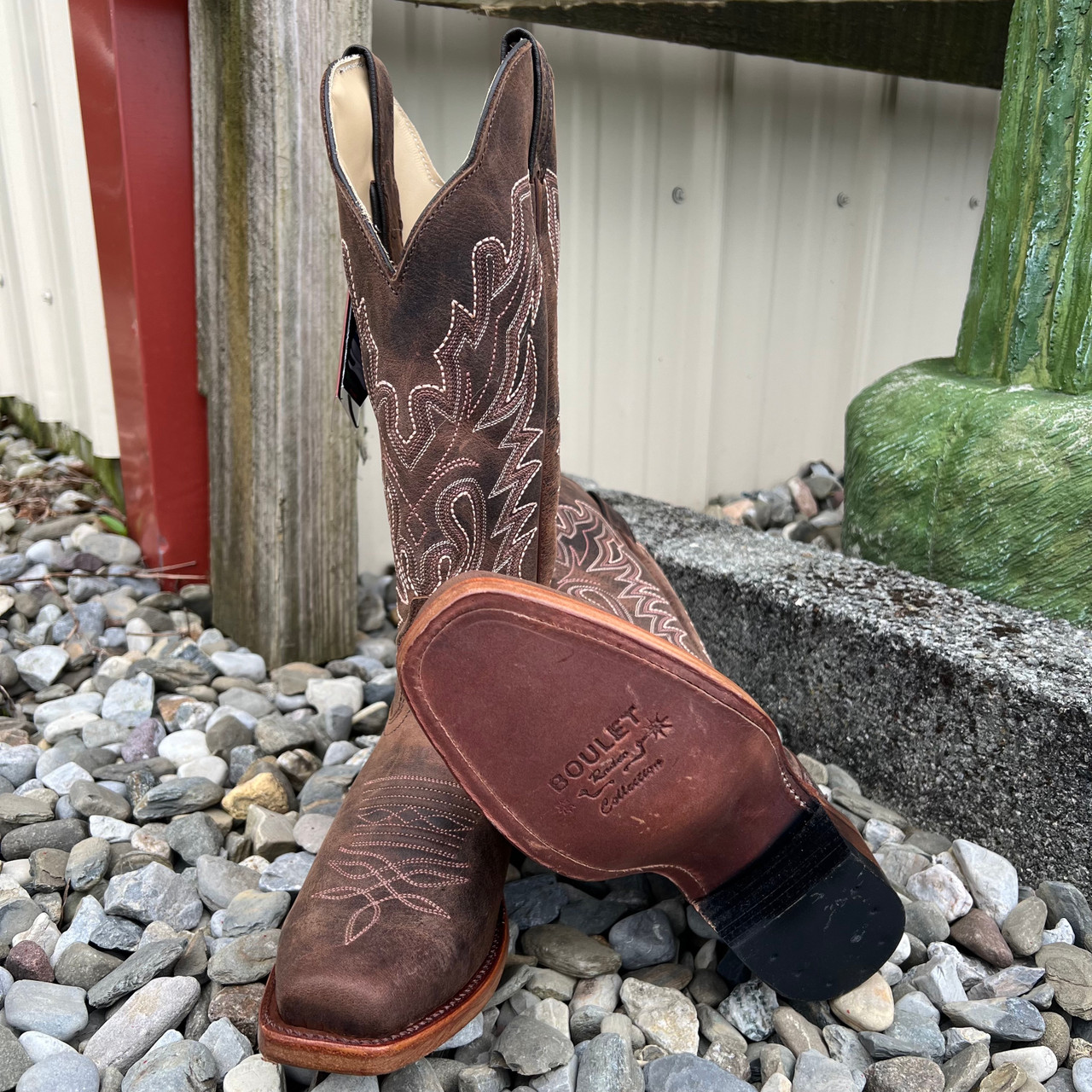 Boulet Women's Selvaggio Wood Cutter Toe Boot - Stockyard Style