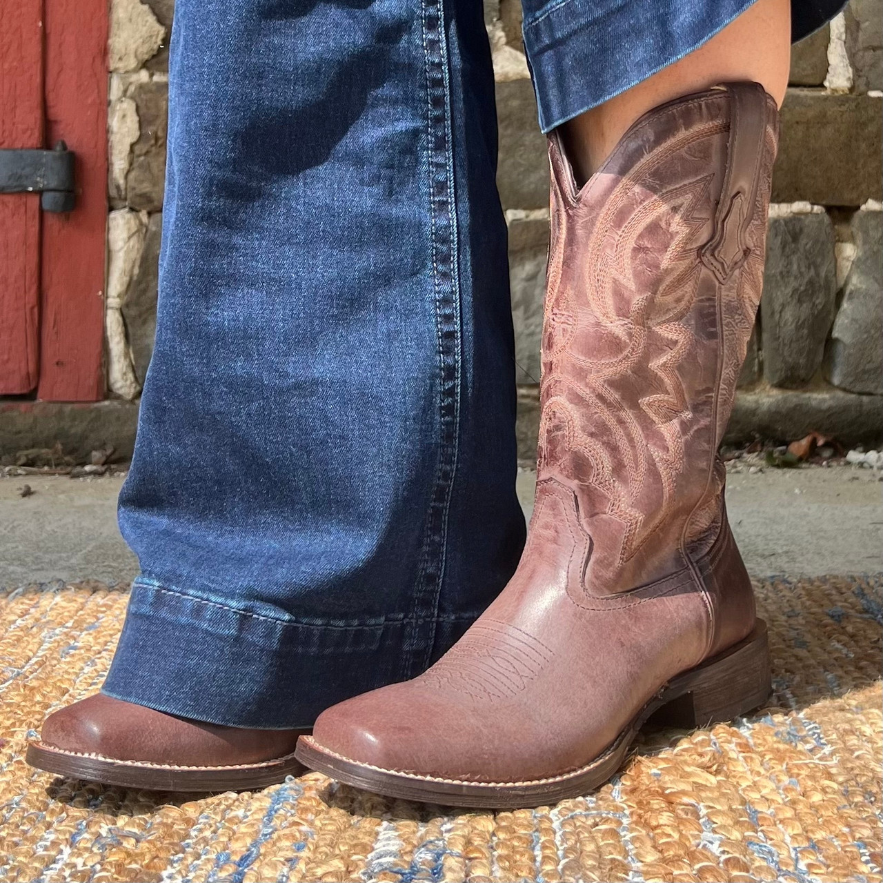 Roper Women's Brown Burnished Square Toe Boot 09-021-0910-3526