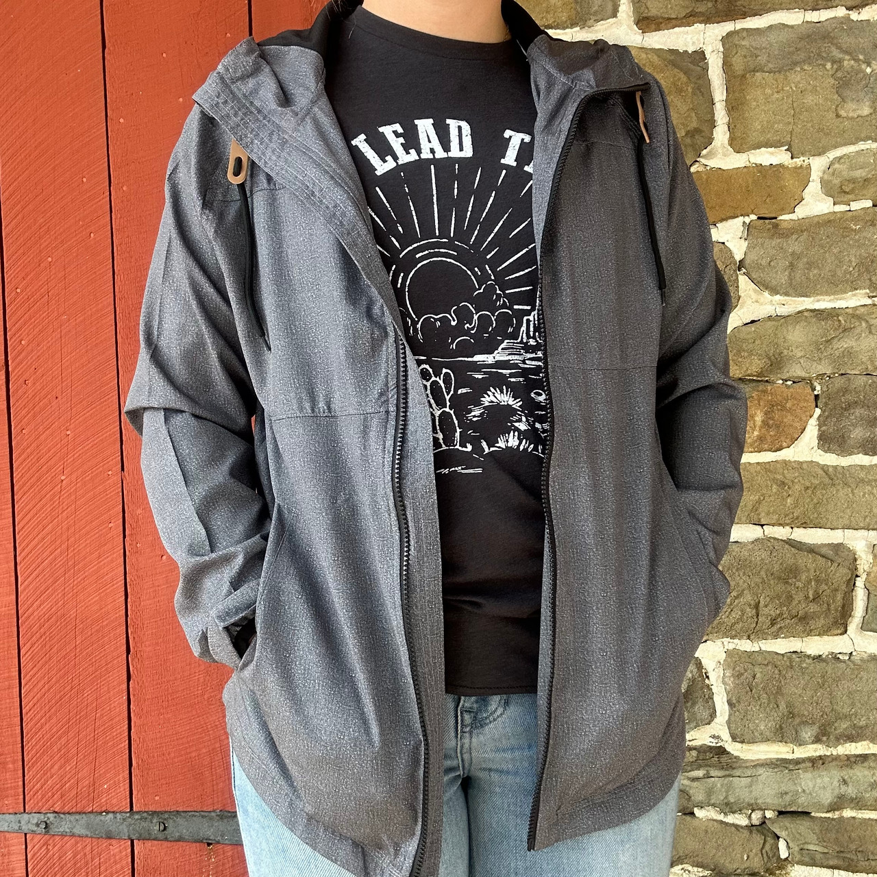 STS Ranch Men's Finn Heather Grey Soft Shell Jacket STS9563