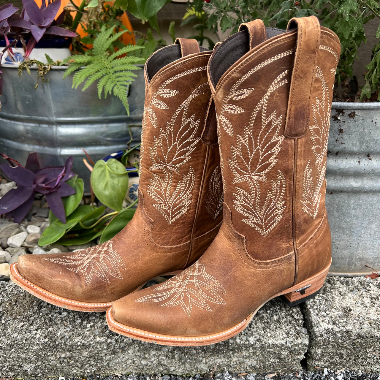 Lane Women's Sandaga Midi Snip Toe Boot in Desert Clay - Stockyard