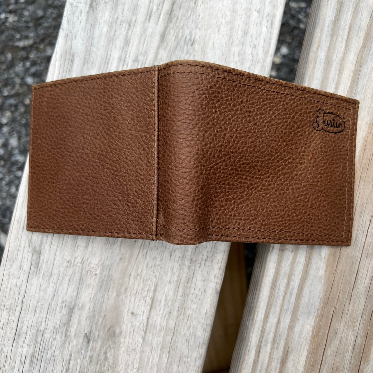 『Hollywood Wallet BROWN』 Justin Brown Meshtro Leather Bifold Wallet 2610491385 - Stockyard