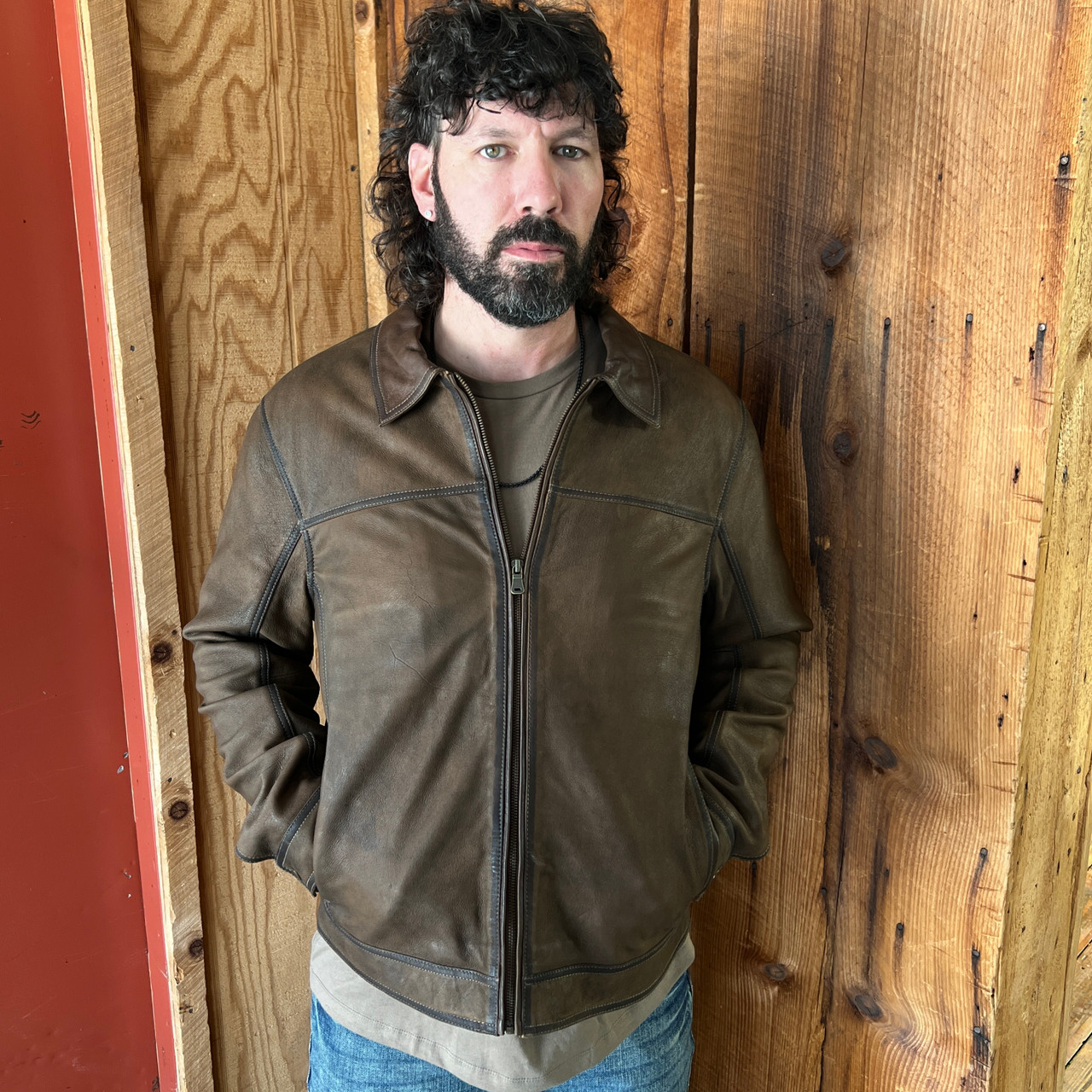 Scully Men's Brown Leather Jacket - Stockyard Style