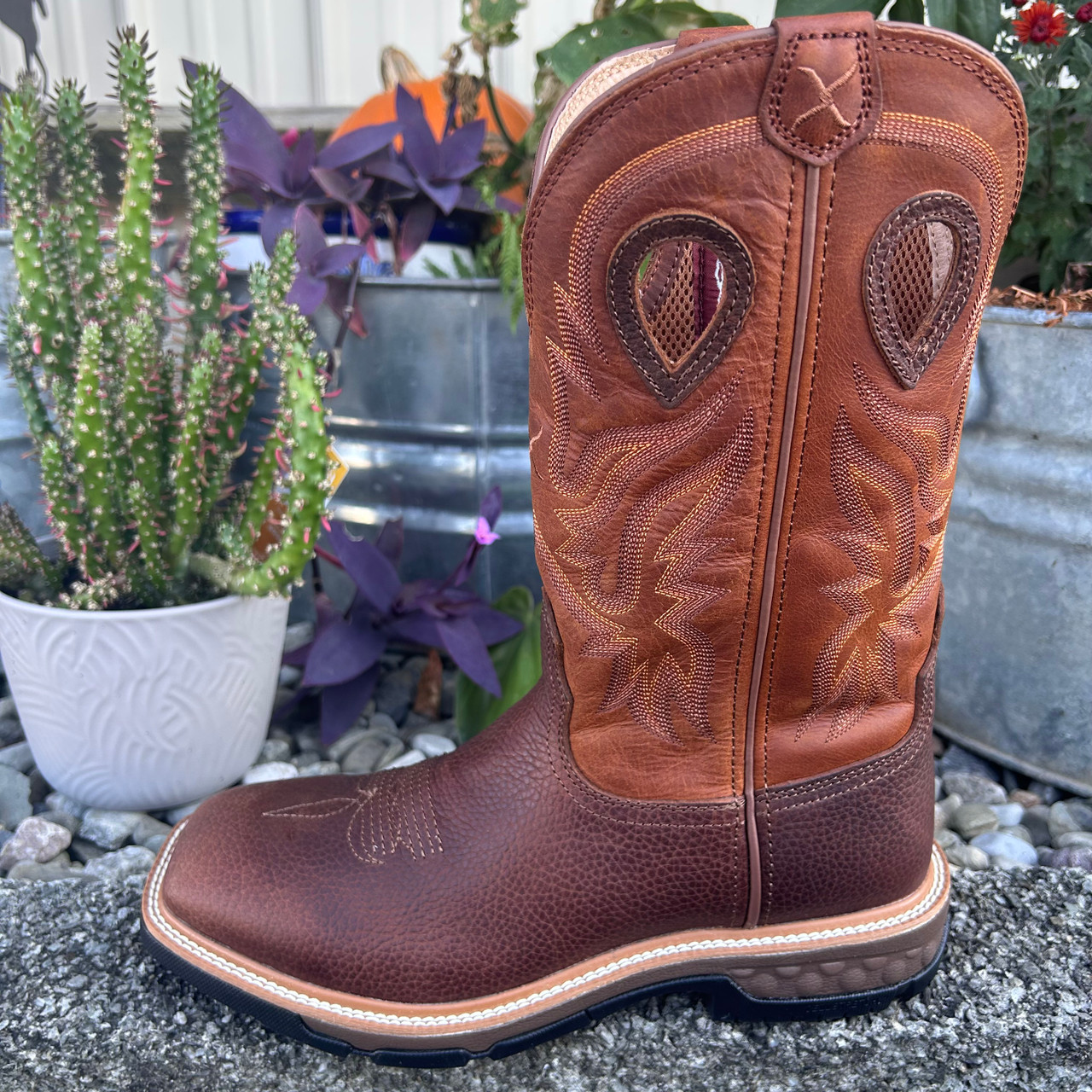 小物 VIRGO WEAR WORKS RUDO Twisted X Men's Ginger & Rust 12