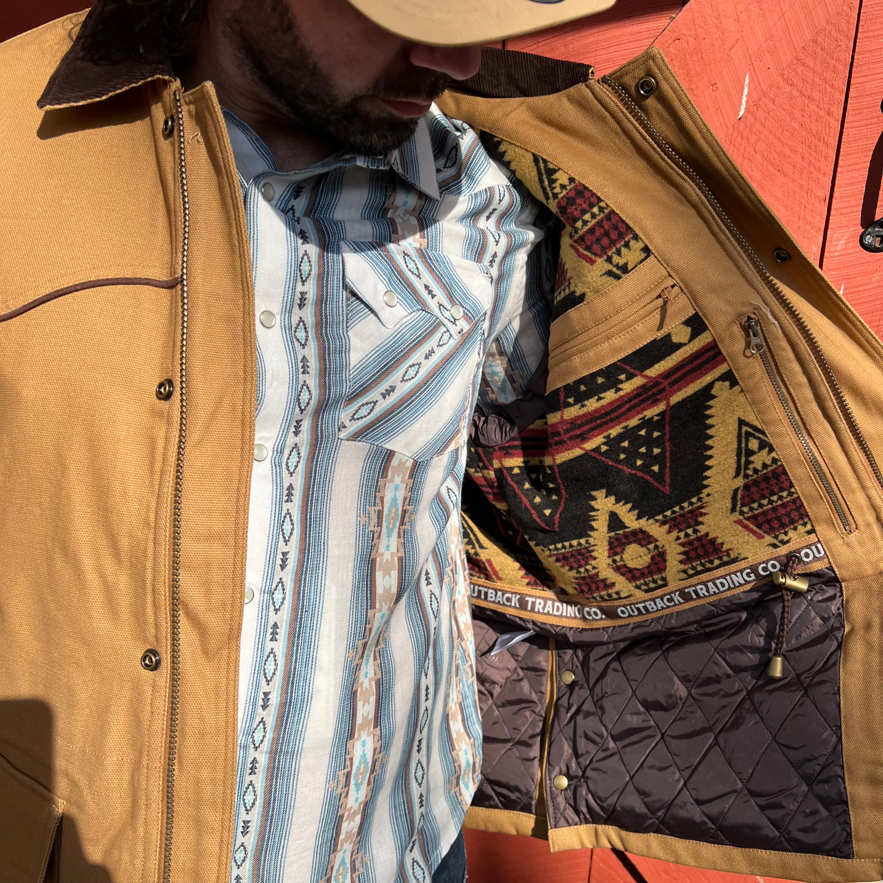 Outback Trading Co. Men's Brown Cattleman Jacket - Stockyard Style
