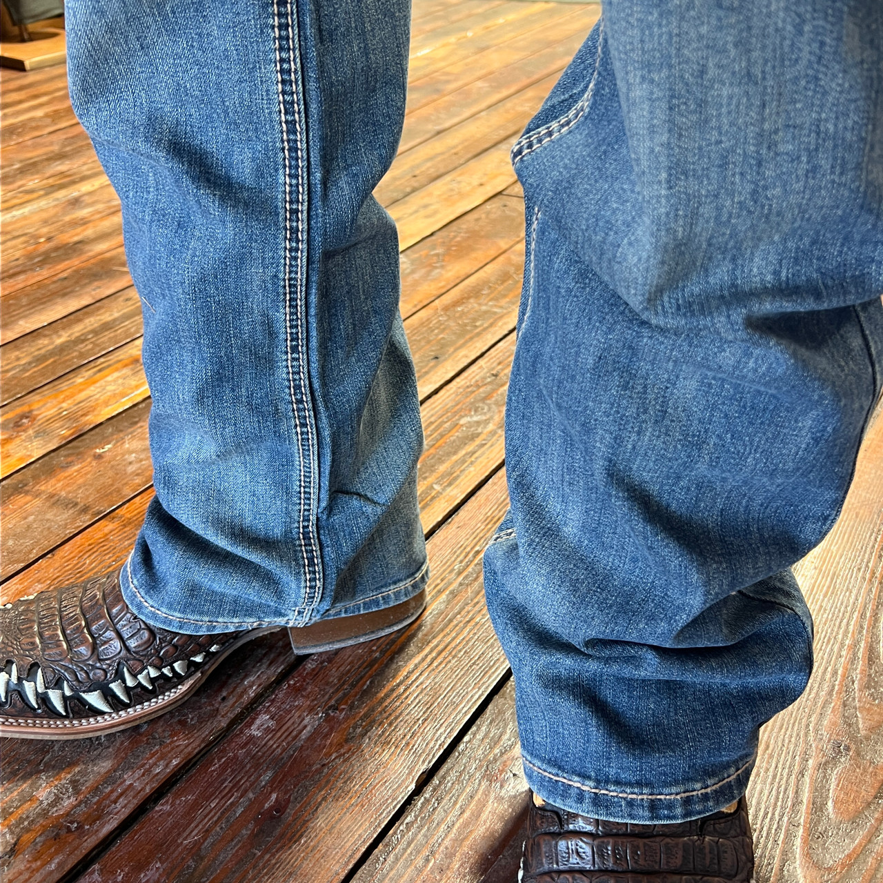 Rock & Roll Men's Rope Stitch Double Barrel Relaxed Fit Bootcut
