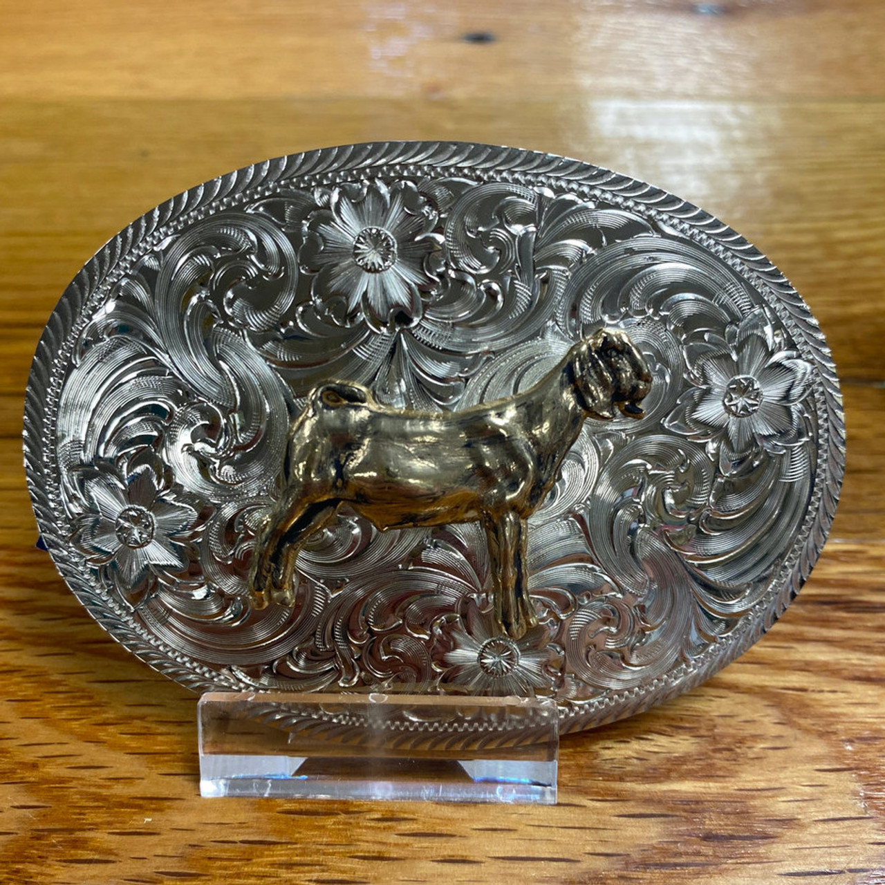 Montana Silversmiths Classic Cowboy Goat Belt Buckle G1840-Goat