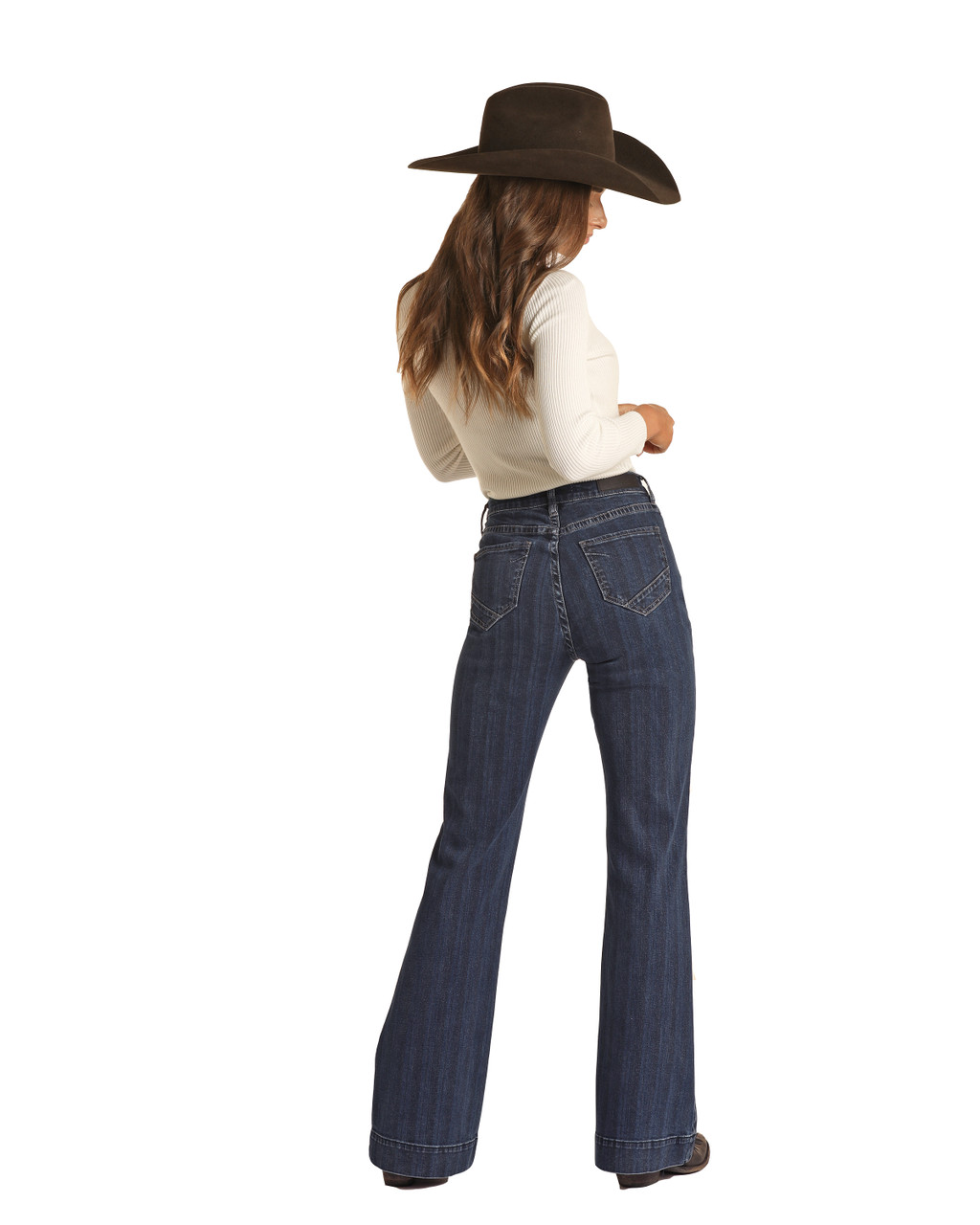 Rock & Roll Ladies Brown Corduroy High Rise Trouser Jeans RRWD5HR0H2 -  Stockyard Style