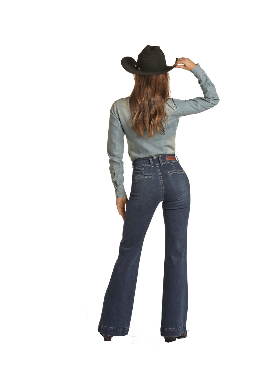 Rock & Roll Women's Front Seam Trouser Jeans