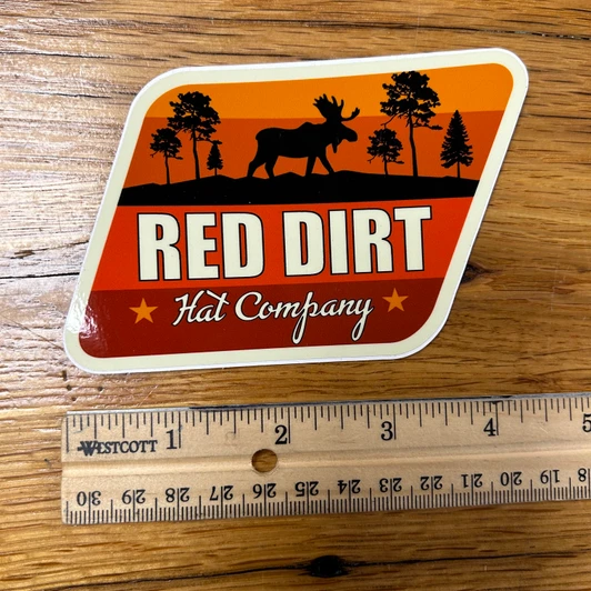 Red Dirt Hat Co. Moose Sticker