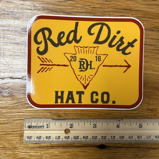 Red Dirt Hat Co. Mineral Water Sticker
