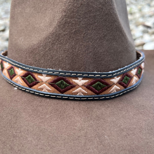 Fawn Diamond Stitched Hat Band HB-Fawn