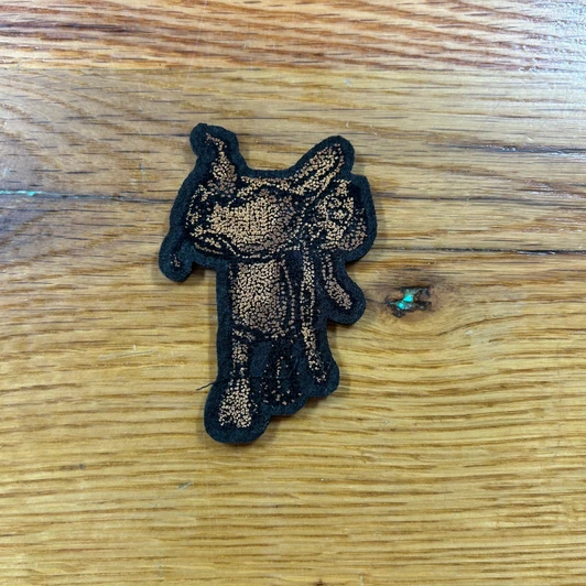 2 Fly Small Saddle Iron-On Patch 2FLY-SmSad