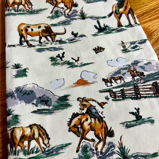 Paseo Road Ranch Life Tea Towel, Watercolor