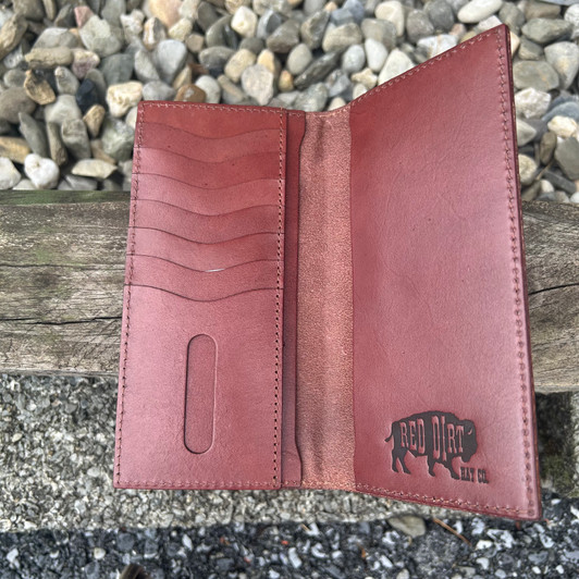 Red Dirt Rodeo Wallet Tooled Accent with Turquoise Inlay