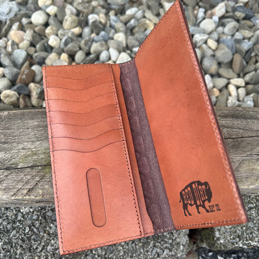 Red Dirt Rodeo Wallet with Desert Scene Patch