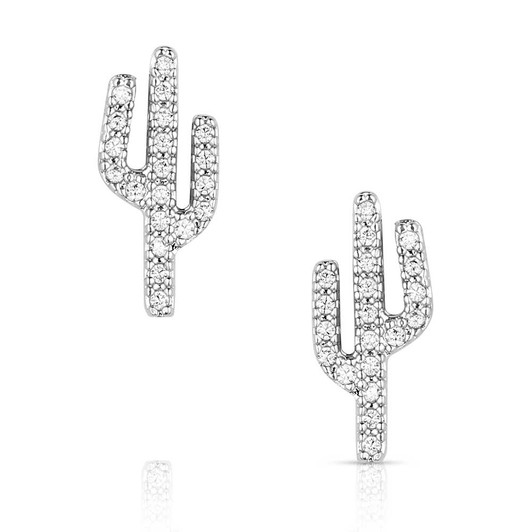 Montana Silversmiths Sparkling Saguaro Cactus Earrings ER5868