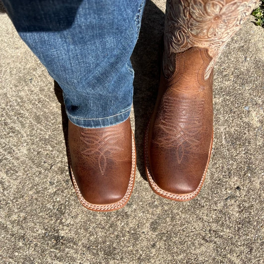 Boulet Women's Navajo Honey and Giardino Old West Square Toe Boot 2961