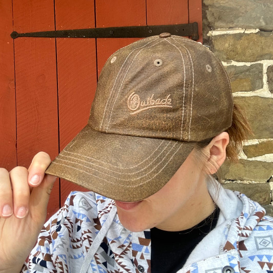 Outback Trading Leather Slugger Cap
