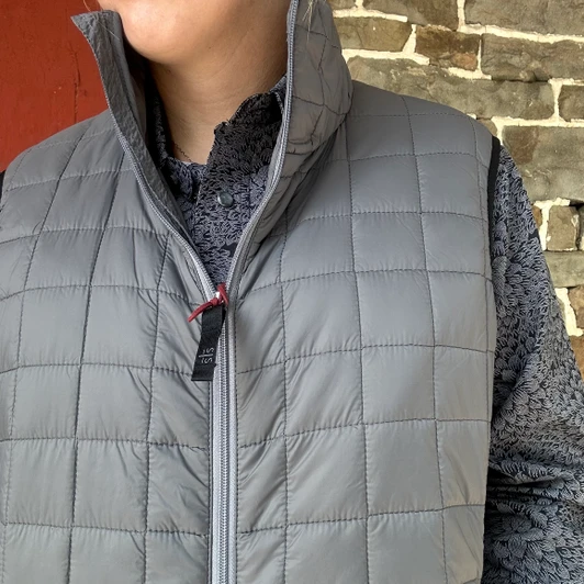 STS Ranch Men's Grey Wesley Puffer Vest STS3053