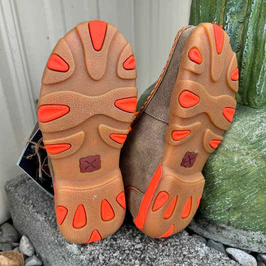 Twisted X Kid's Bomber Orange Chukka Driving Moc YDM0006