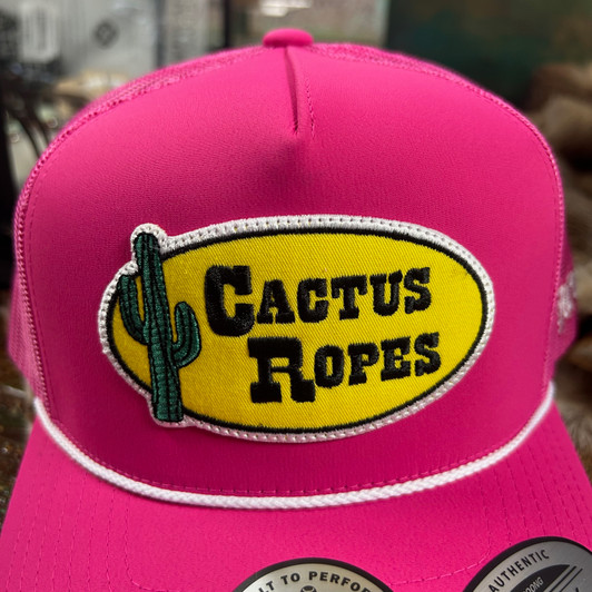 Hooey Pink Cactus Ropes Trucker Hat CR112