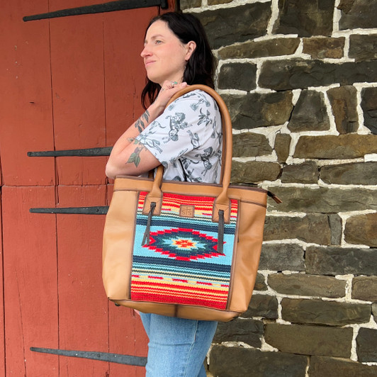 STS Ranch Chaynee Valley Serape Large Tote STS34349