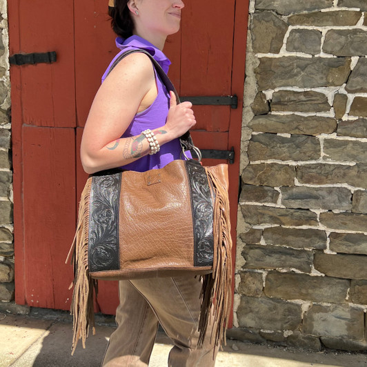 STS Ranch Boho Cowgirl Large Tote STS34802