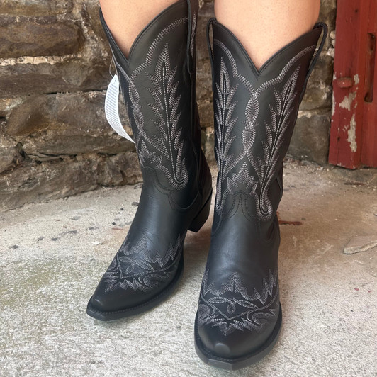 Lane Women's Lexington Jet Black Snip Toe Boot