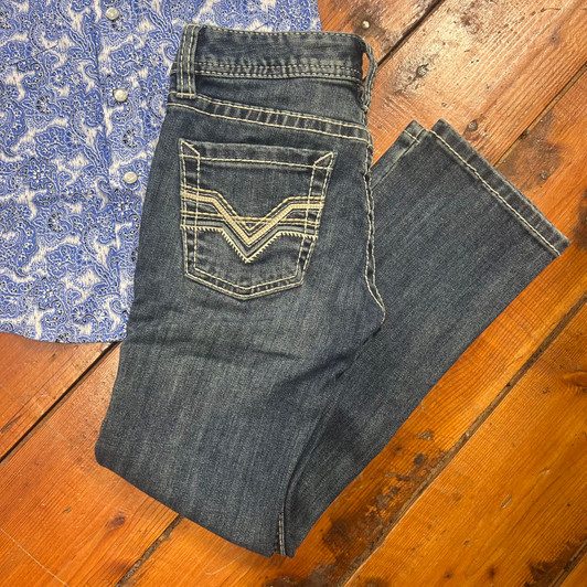 Rock & Roll Boy's Medium Vintage Embroidered Pocket Revolver Jean BB1RD06702