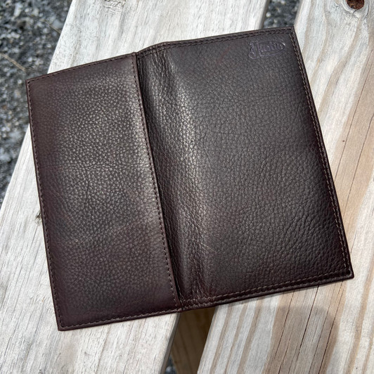 Justin Dark Brown Rugger Leather Rodeo Wallet 2610495664