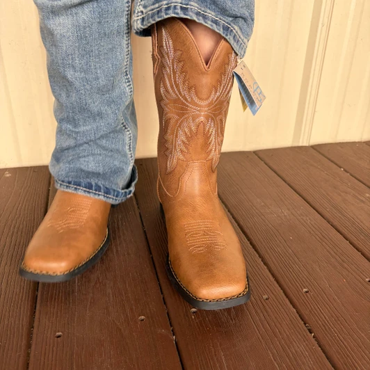 Roper Little Kid's Luke Tan Faux Leather Boot 09-018-0191-3691-TA