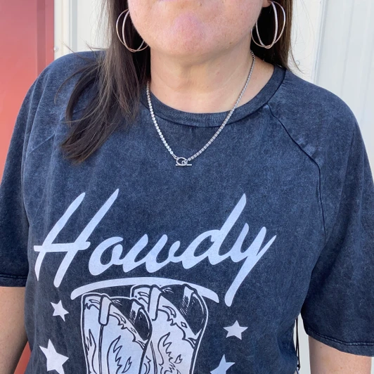 Rock & Roll Ladies Black Howdy Boots Tee