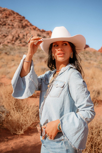 American Hat Makers White Cattleman Cowboy Hat
