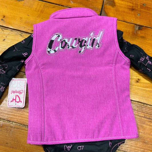Cowboy Hardware Toddler Berry Cowgirl Soft Shell Vest