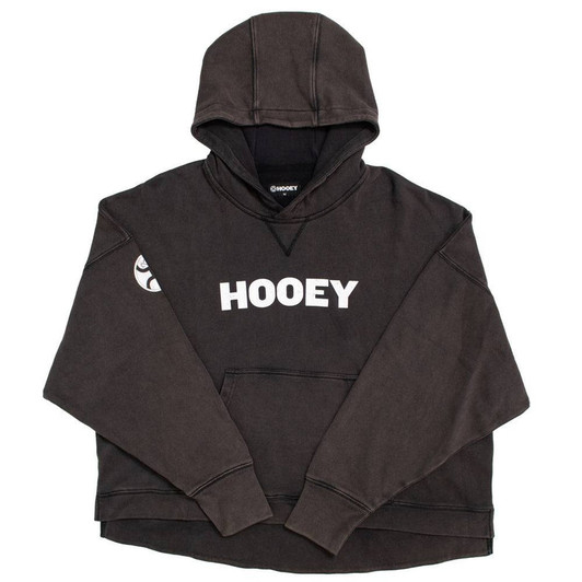 Hooey Women's Black Roomy Hoodie