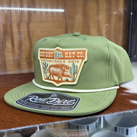 Red Dirt Hat Co. The Hunt Olive Roped Hat RDHC-559