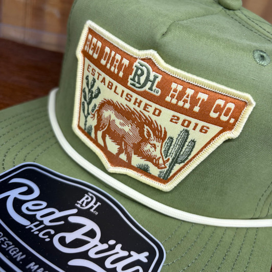 Red Dirt Hat Co. The Hunt Olive Roped Hat RDHC-559