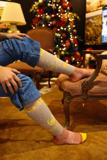 Lucky Chuck Holy Spirit Hustler Performance Boot Socks
